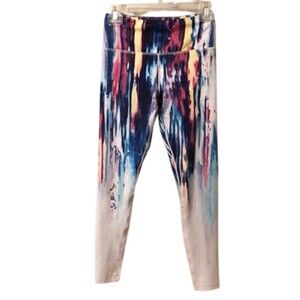 BARBELL VOODOO SIZE SMALL WATERCOLOR LEGGINGS